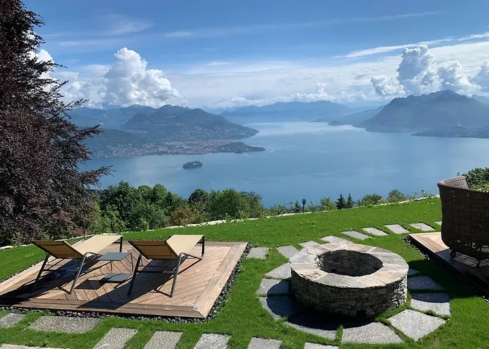 Frühstückspension Private Luxury & Silence Retreat With Spectacular View Over The Maggiore Stresa