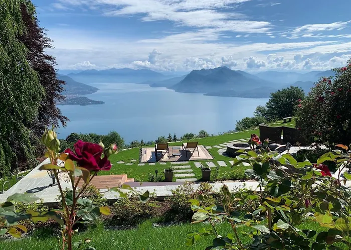 Frühstückspension Private Luxury & Silence Retreat With Spectacular View Over The Maggiore Stresa